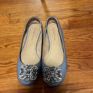 Light blue ballet flats
